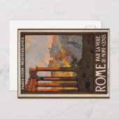 1920 Postkarte Vintager Rom-Reise (Vorne/Hinten)
