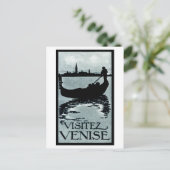 1920 Reiseplakat von Venedig Postkarte (Stehend Vorderseite)