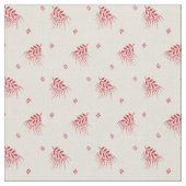 1920 Rote Blätter Stoff (Nahaufnahme)