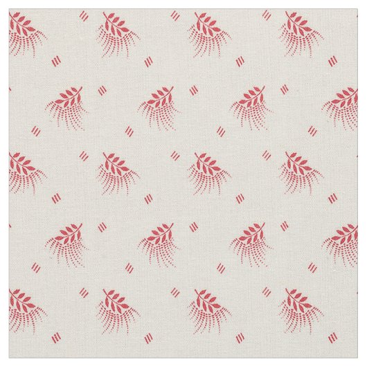 1920 Rote Blätter Stoff (Nahaufnahme)