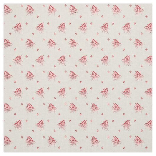 1920 Rote Blätter Stoff (Muster)