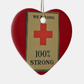 1920 Rotes Kreuz des Ersten Weltkriegs "Wir gehöre Keramik Ornament (Rechts)