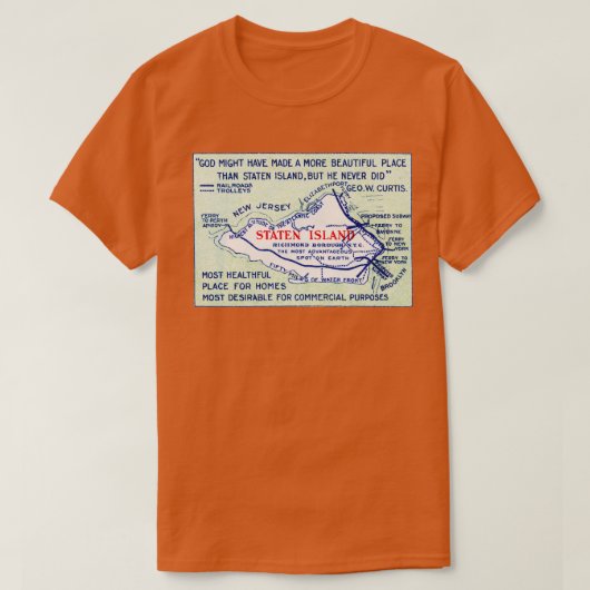 1920 Staten Island New York T-Shirt (Design vorne)