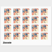 1920 Style 4 of July Patriotic Sticker (Blatt)