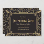 1920-teman inflyttningsfest inbjudan einladung (Vorne/Hinten)