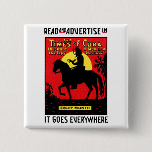 1920 The Times of Cuba Button