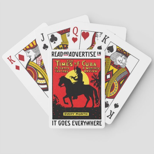 1920 The Times of Cuba Spielkarten (Rückseite)