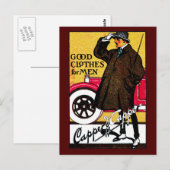 1920 Vintag Herrenbekleidung Postkarte (Vorne/Hinten)
