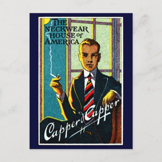 1920 Vintage Mens-Krawatte Postkarte (Vorderseite)
