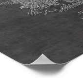 1920 Vintages Flugzeug-Patent Zeichnend Druck Poster (Ecke)