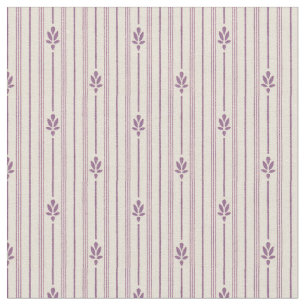 1920 Violettstreifen mit Blume Stoff