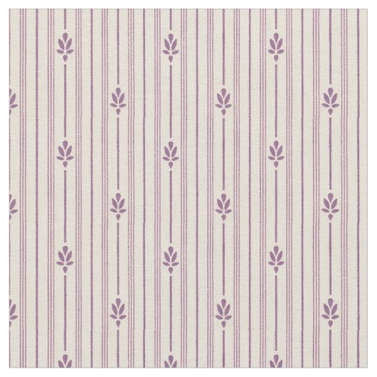 1920 Violettstreifen mit Blume Stoff (Nahaufnahme)