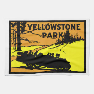 1920 Yellowstone Park Küchentuch