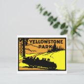 1920 Yellowstone Park Postkarte (Stehend Vorderseite)