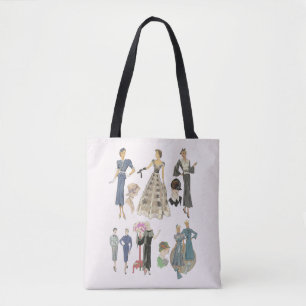 1920er 1930er Flapper-Mädchen Mode Modelle Vintage Tasche