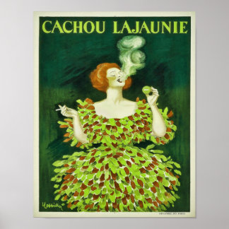 1920er Cachou Lajaunie Lakritz Süßigkeiten Poster