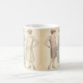 1920er Flapper-Mode — Retro Art Deco Tasse (Mittel)