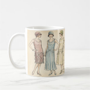 1920er Flapper-Mode — Retro Art Deco Tasse