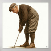 1920er Golfmode - Kunstdruck Poster (Vorne)