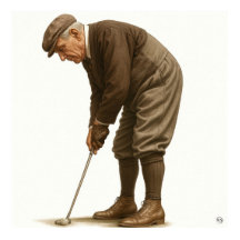 1920er Golfmode - Kunstdruck