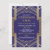 1920er Jahre Art Deco Weihnachten laden Gatsby Par Einladung (Vorderseite)