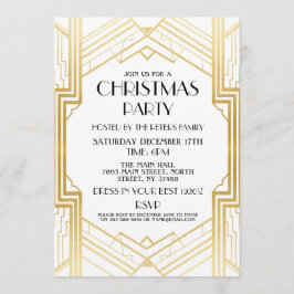 1920er Jahre Art Deco Weihnachten laden Gatsby Par Einladung