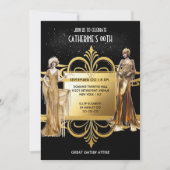 1920er Jahre Mädchen von Great Gatsby Flapper Gebu Einladung (Vorderseite)