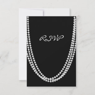 1920er Jahre Pearl RSVP Karte