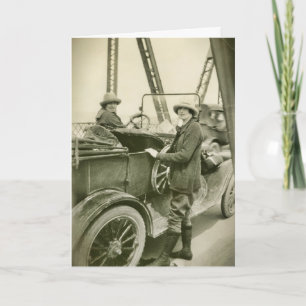 1920er Jahre Vintage-Frauen in Sportbekleidung pos Karte