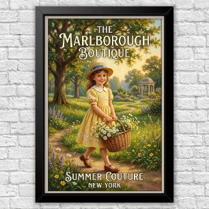 1920er Jahre Vintage Kinder Modewerbung Poster