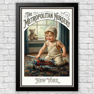 1920er Jahre Vintage Kinder Modewerbung Poster