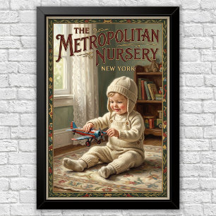 1920er Jahre Vintage Kinder Modewerbung Poster