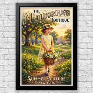1920er Jahre Vintage Kinder Modewerbung Poster