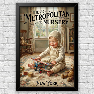 1920er Jahre Vintage Kinder Modewerbung Poster
