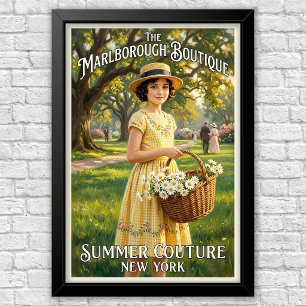 1920er Jahre Vintage Kinder Modewerbung Poster