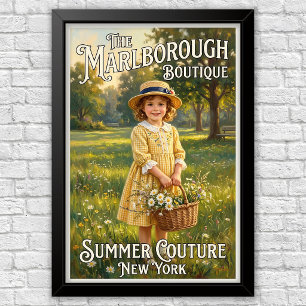 1920er Jahre Vintage Kinder Modewerbung Poster