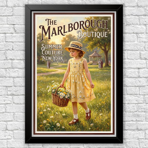 1920er Jahre Vintage Kinder Modewerbung Poster