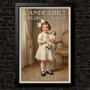1920er Jahre Vintage Kinder Modewerbung Poster