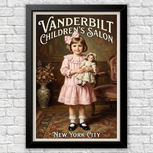 1920er Jahre Vintage Kinder Modewerbung Poster