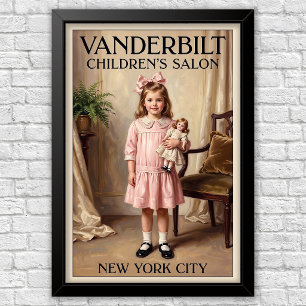 1920er Jahre Vintage Kinder Modewerbung Poster