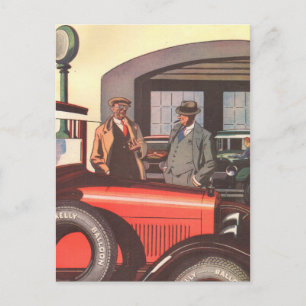1920er Kelly Springfields Reifenwerbung - eine wei Postkarte