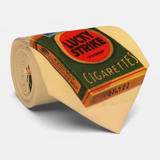1920er Lucky Strikes Werbedruck Krawatte (Gerollt)