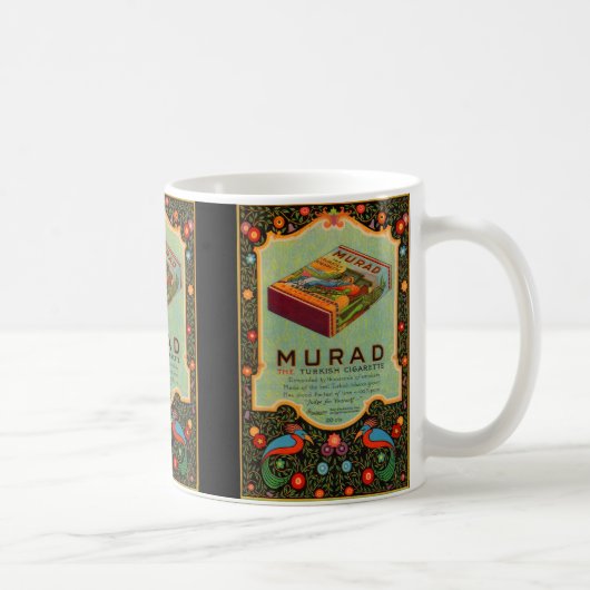 1920er Murad Zigarettenwerbung Kaffeetasse (Rechts)