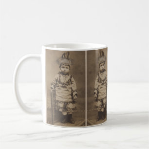 1920er RPPC ein kleiner Indianer Kaffeetasse