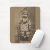1920er RPPC ein wenig Indianer Mousepad (Mit Mouse)