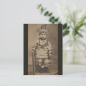 1920er RPPC ein wenig Indianer Postkarte (Stehend Vorderseite)