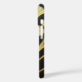 1920's Art Deco Egyptian Black Gold Monogram Case-Mate iPhone Hülle (Rückseite / Links)