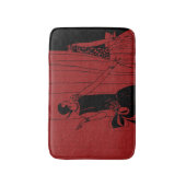 1920s Art Deco Fashion Show Model Red Badematte (Vorderseite Vertikal)