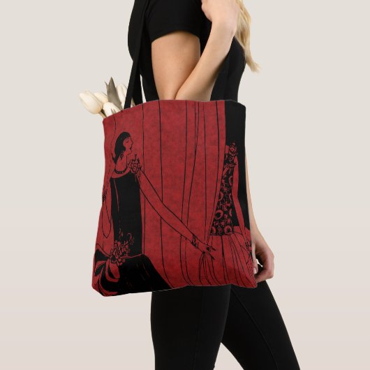 1920s Art Deco Fashion Show Model Red Tasche (Von Nahem)
