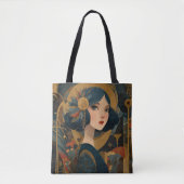 1920's Art Deco Flapper Girl Tasche (Vorderseite)